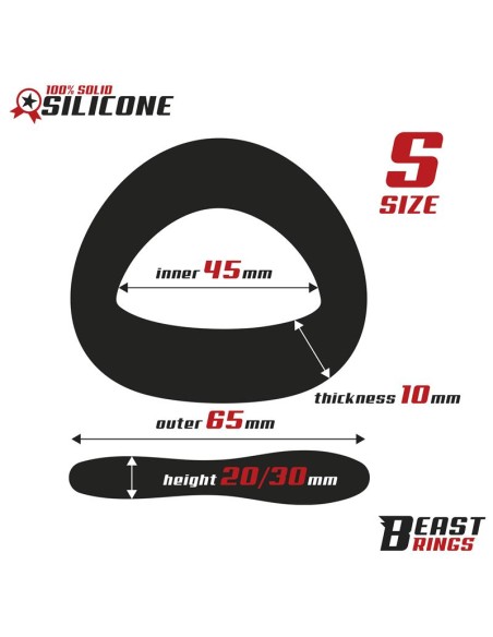 Anillo Silicona Solida 45 mm Talla S