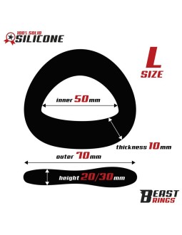 Anillo Silicona Solida 50 mm Talla L 2