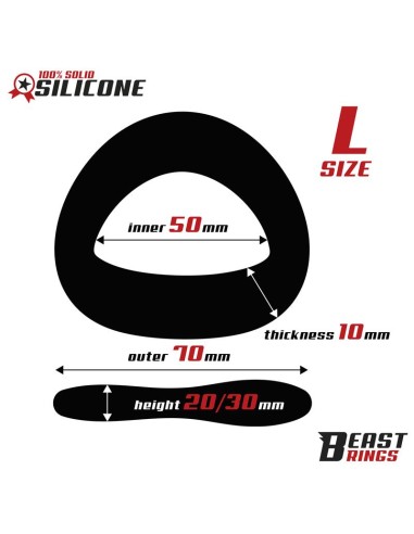 Anillo Silicona Solida 50 mm Talla L