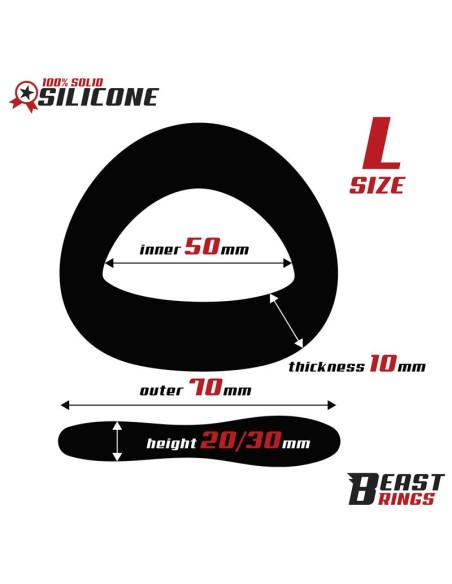 Anillo Silicona Solida 50 mm Talla L