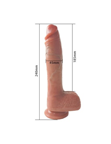 Dildo con Vibracion Thrusting y Calor