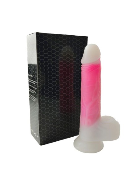 Dildo Doble Capa con Vibracion Thrusting y Calor