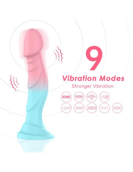 Dildo Bicolor con Vibracion