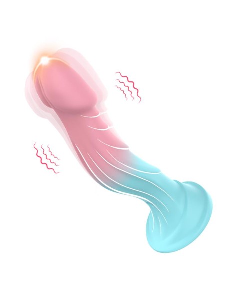 Dildo Bicolor con Vibracion