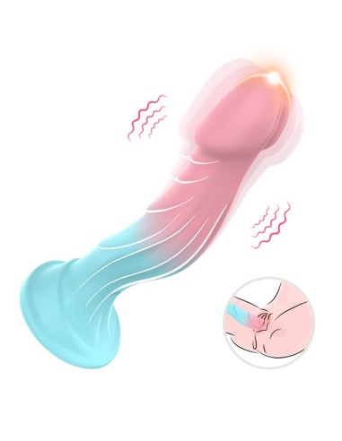 Dildo Bicolor con Vibracion