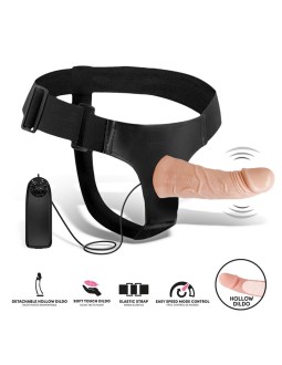 Eleto Arnes con Dildo Hueco Desmontable Vibracion y Control Remoto 2