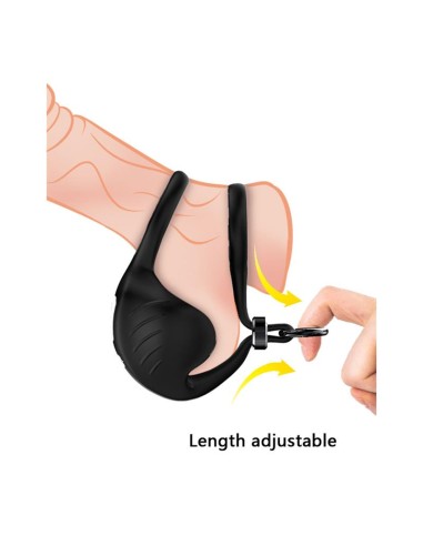 Anillo Vibrador para Pene y Testiculos Ajustable