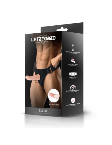 Eleto Arnes con Dildo Hueco Desmontable Vibracion y Control Remoto
