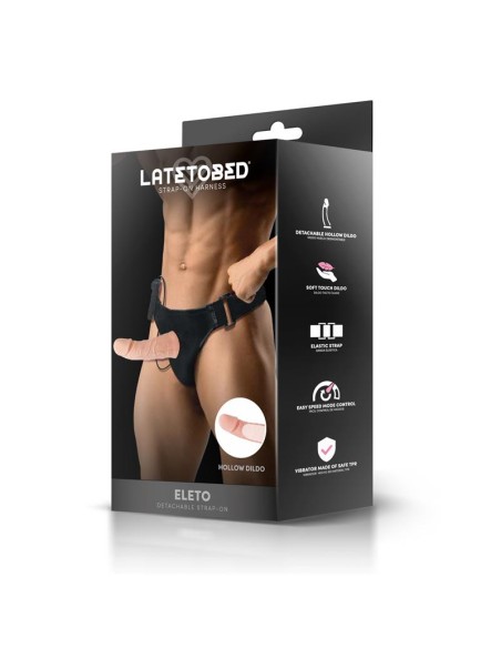 Eleto Arnes con Dildo Hueco Desmontable Vibracion y Control Remoto Eleto Arnes con Dildo Hueco Desmontable Vibracion y Control Remoto