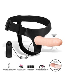 Wobox Arnes con Dildo Hueco Desmontable Vibracion y Control Remoto 2