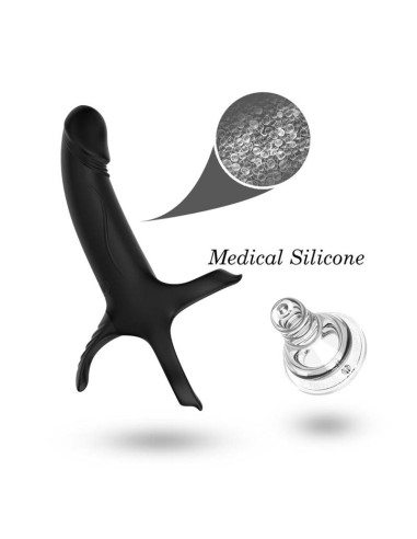 Dildo para Penetracion Doble con Vibracion