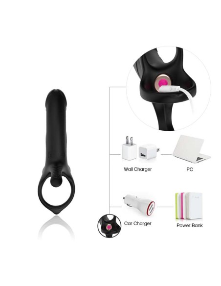 Dildo para Penetracion Doble con Vibracion