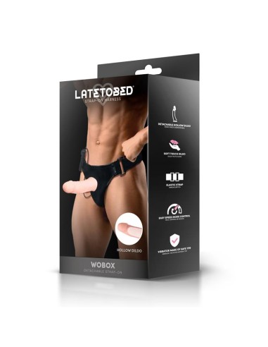 Wobox Arnes con Dildo Hueco Desmontable Vibracion y Control Remoto