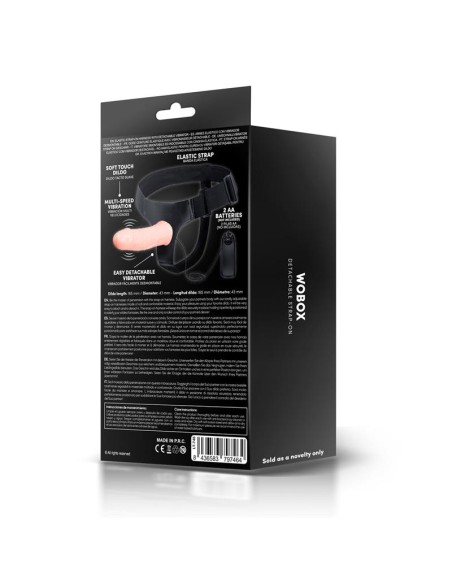Wobox Arnes con Dildo Hueco Desmontable Vibracion y Control Remoto
