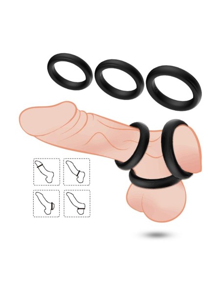 Set de 3 Anillos para el Pene