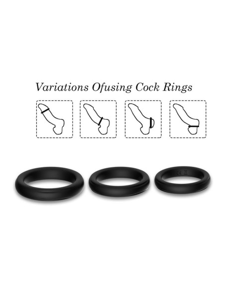Set de 3 Anillos para el Pene