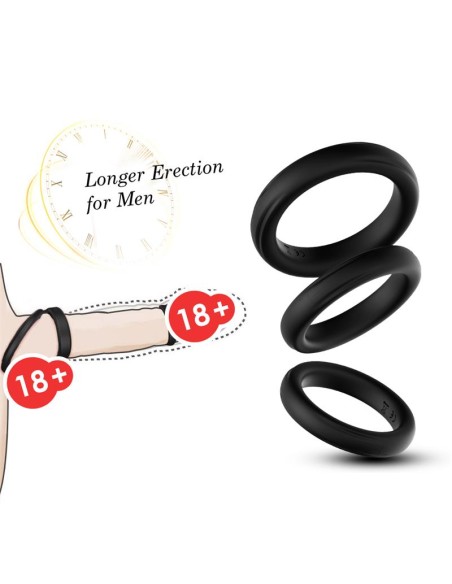 Set de 3 Anillos para el Pene
