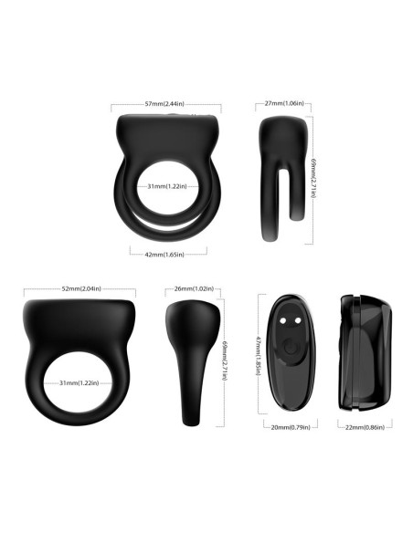 Set 2 Anillos para el Pene
