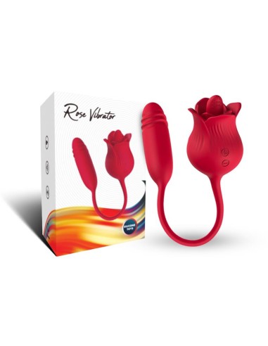 Rosa Vibradora con Licking y Thrusting USB