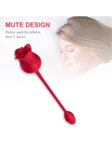 Rosa con Licking y Huevo Vibrador USB