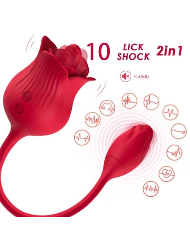 Rosa con Licking y Huevo Vibrador USB