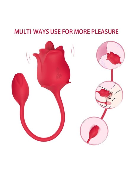 Rosa con Licking y Vibracion USB
