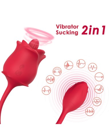 Rosa con Licking y Vibracion USB