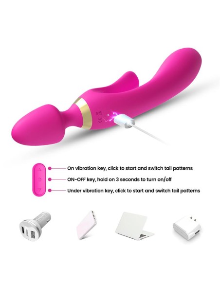 Masajeador y Vibrador Rosa