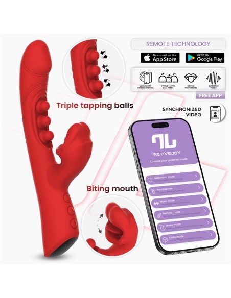 Trixy Vibrador con Tapping y Biting con App