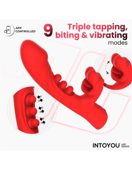 Trixy Vibrador con Tapping y Biting con App