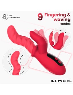 Tingly Vibrador con Finger y Movimiento Waving con APP 2