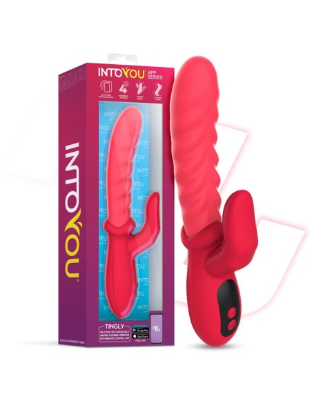 Tingly Vibrador con Finger y Movimiento Waving con APP