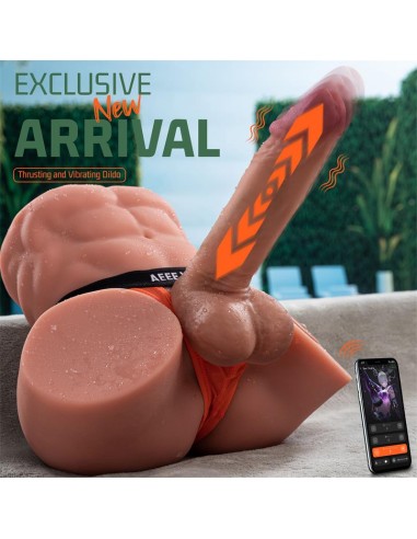 Gretel Masturbador con Thrusting y Dildo Desmontable