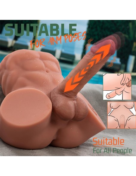 Gretel Masturbador con Thrusting y Dildo Desmontable