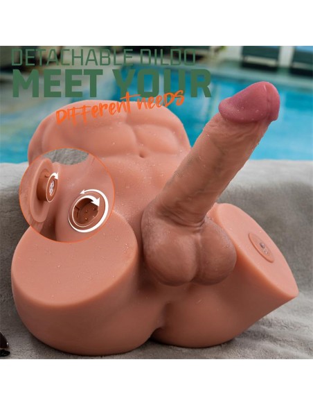Gretel Masturbador con Thrusting y Dildo Desmontable