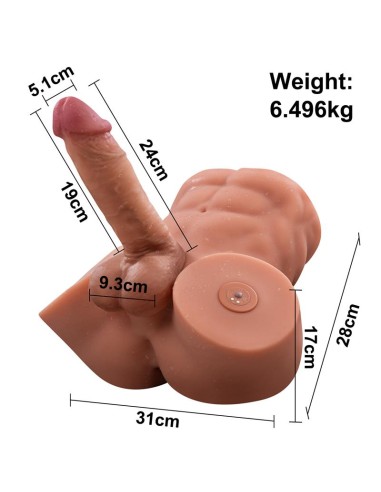 Gretel Masturbador con Thrusting y Dildo Desmontable