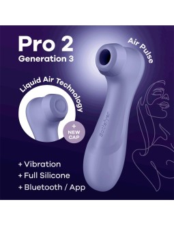 Pro 2 Genera 3 Liquid Air Technology Succion y Vibracion APP Connect Lilac