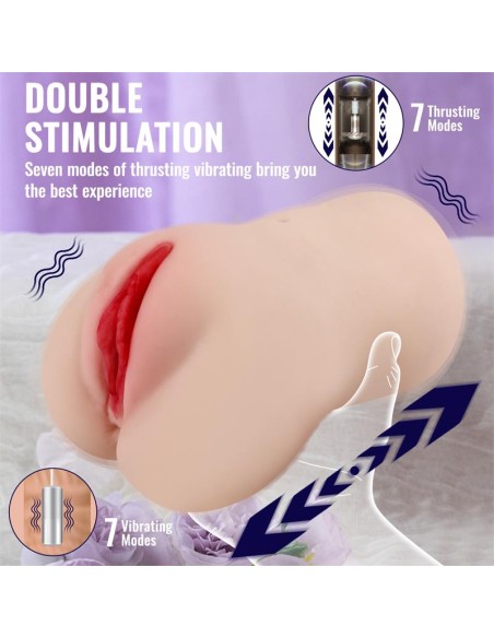 Eliza Vagina y Ano con Vibracion Thrusting y APP 183 kg
