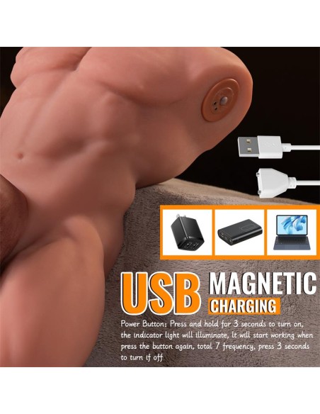 Ely Torso con Dildo Desmontable Thrusting y APP 41 kg
