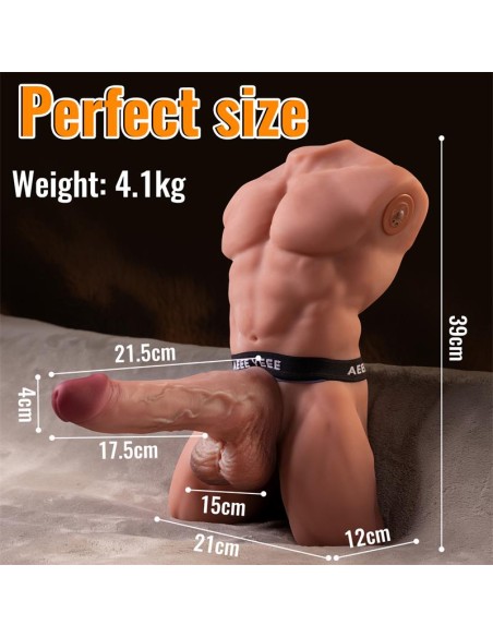 Ely Torso con Dildo Desmontable Thrusting y APP 41 kg