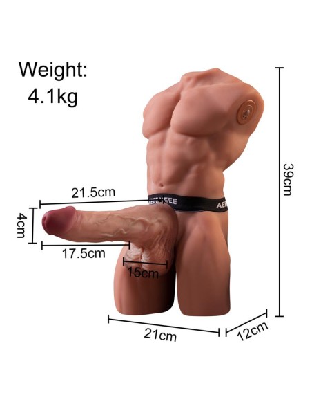 Ely Torso con Dildo Desmontable Thrusting y APP 41 kg