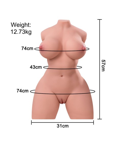 Alanna Torso con Thrusting Esqueleto Interno y APP 1273 kg