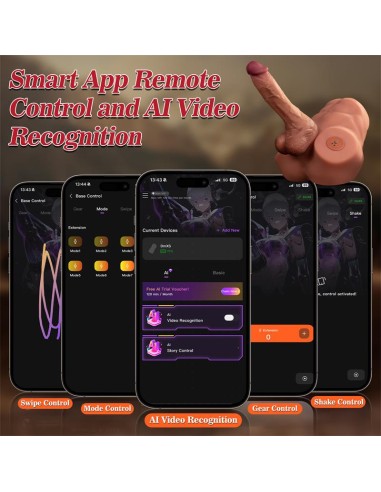 Jonah Semi Torso con Dildo Desmontable Thrusting y APP 348 kg