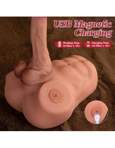 Jonah Semi Torso con Dildo Desmontable Thrusting y APP 348 kg