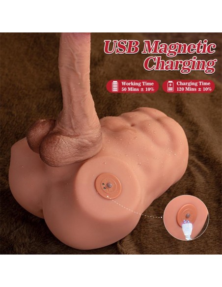 Jonah Semi Torso con Dildo Desmontable Thrusting y APP 348 kg