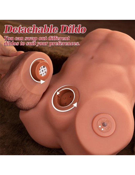 Jonah Semi Torso con Dildo Desmontable Thrusting y APP 348 kg