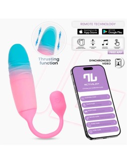 NexEgg Motion Huevo Vibrador con Thrusting App Rosa Turquesa