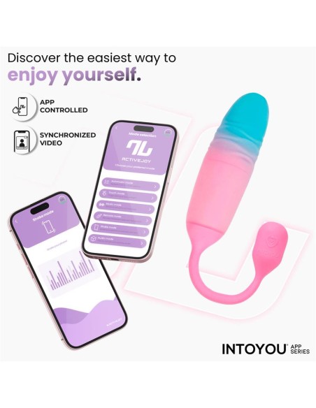 NexEgg Motion Huevo Vibrador con Thrusting App Rosa Turquesa