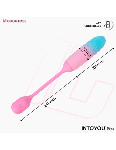 NexEgg Motion Huevo Vibrador con Thrusting App Rosa Turquesa