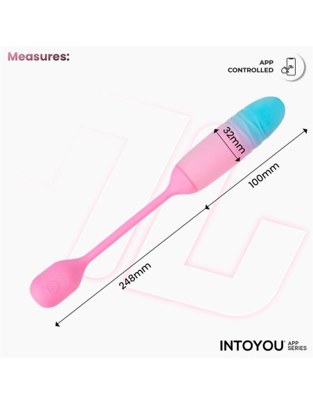 NexEgg Motion Huevo Vibrador con Thrusting App Rosa Turquesa